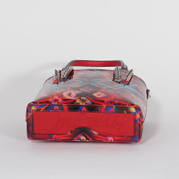 Christian Louboutin Discolaser Loubinthesky Cabata Mini Tote Red Patent - Picture 8 of 10